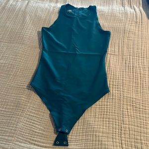 Parade, teal bodysuit